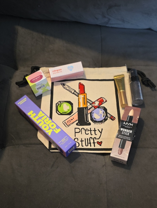 Brighton Other - Brighton Pretty Stuff Canvas Makeup Pouch With Makeup Bundle